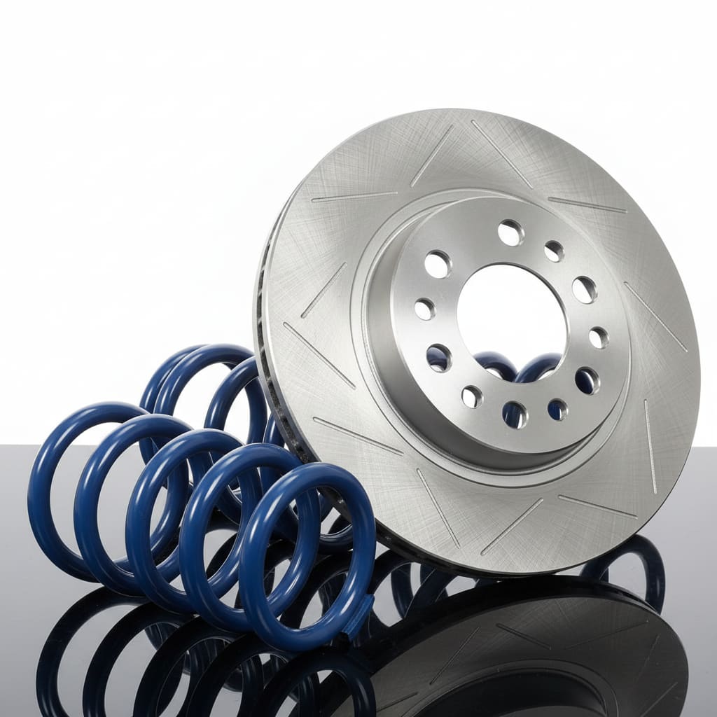 Brake discs and suspension components
